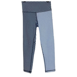 DYI Black and White Stipe Crop Leggings